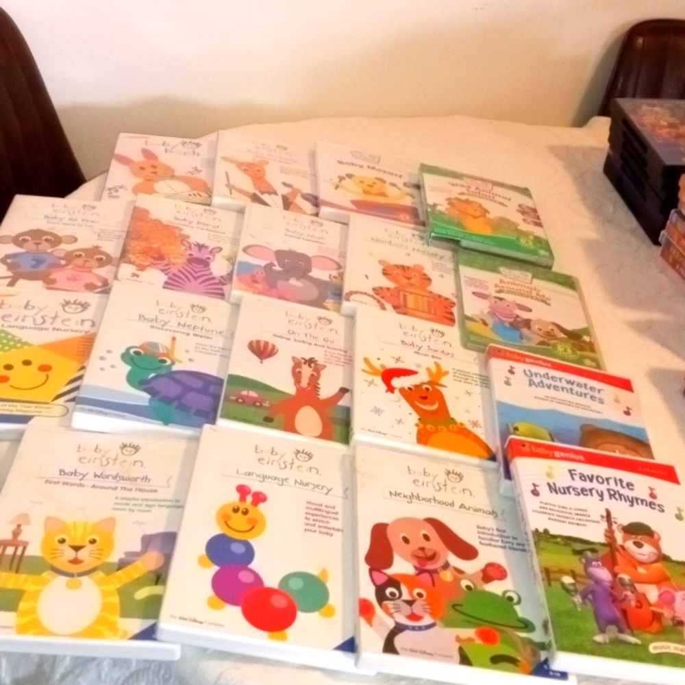 Baby‎ Einstein and co 18 DVDs Baby Mozart Van Gogh Numbers etc